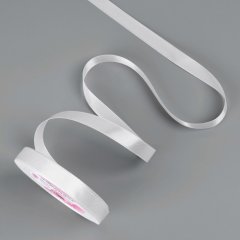 Лента для декора и упаковки Атласная Белая 1,2 см 1-12, 3019709