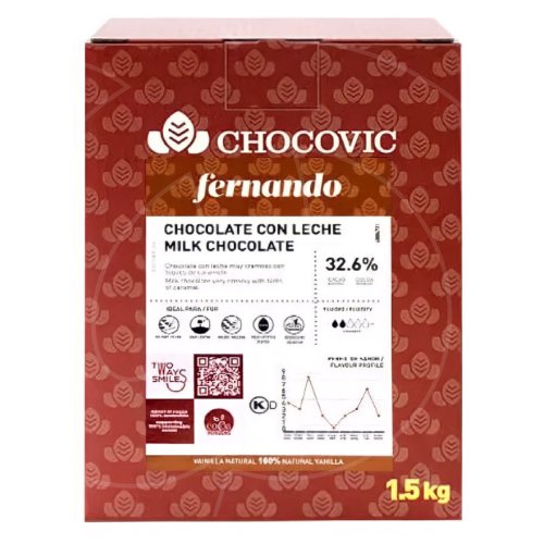 Шоколад молочный CHOCOVIC "Fernando" 32,6 % 1 кг 