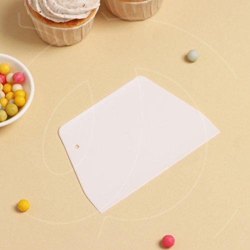 Шпатель пластиковый Трапеция 10 см 1427352, И-85