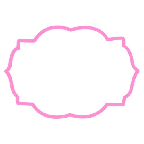 Вырубка пластиковая LUBIMOVA "Табличка №8" LC-00005194