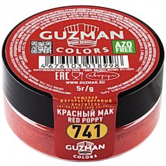 Краситель пищевой сухой жирорастворимый GUZMAN &quot;Красный мак 741&quot; 5 г 741