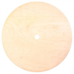 Подложка под торт деревянная с отверстием 4 мм 16 см F4/16-О