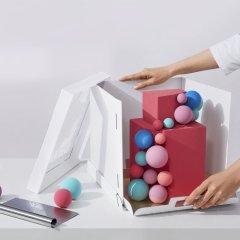 Коробка для торта с окном белая 30х30х30 см ForG STRONG I W W 300*300*300 S