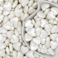 Посыпка кондитерская "Сердца белые" 50 г 007921