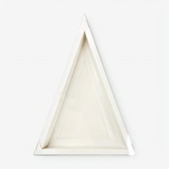 Коробка для сладостей с прозрачной крышкой Белая 24х16х3,5 см 