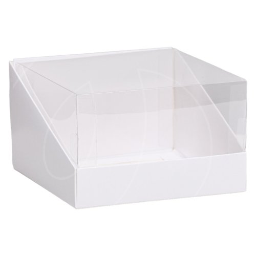 Коробка для бенто-торта белая 13,1х13,1х8,5 см 9923113