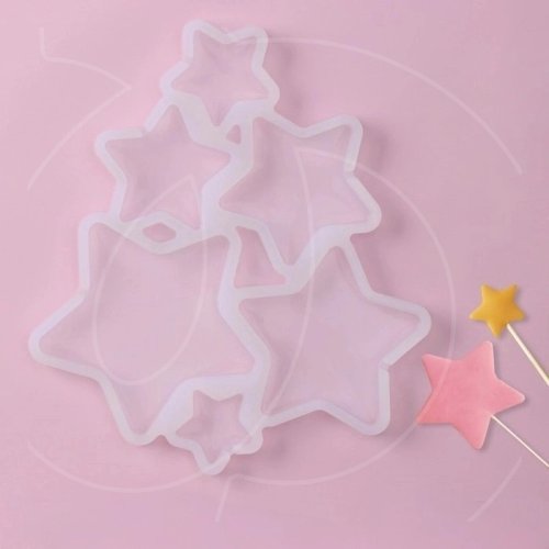 Форма силиконовая для леденцов "Звездопад" 7059223							