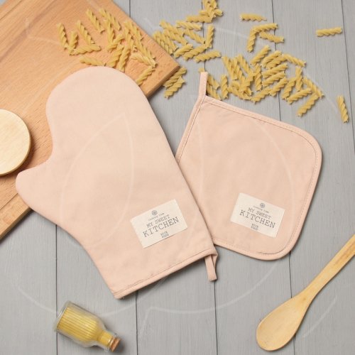 Набор кухонных прихваток Персиковый 10179652